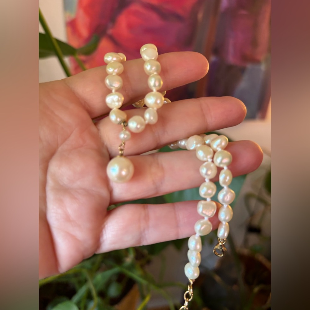 Catbird - Princess Buttercup Pearl Choker by Designer Stacey Nishimoto - Picture 3 of 14